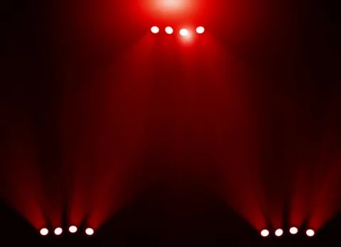 Stage background with spot lights shining on the floor,ready for show and concer Stock Photos