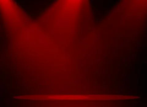 Stage background with spot lights shining on the floor,ready for show and concer Stock Photos
