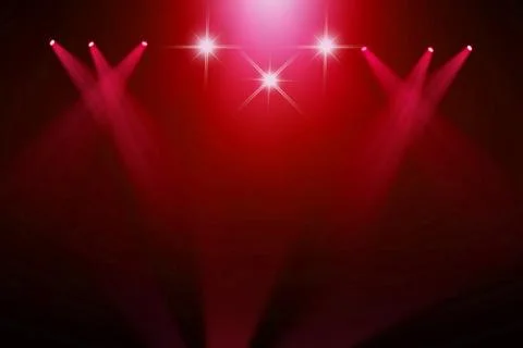 Stage background with spot lights shining on the floor,ready for show and concer 库存照片