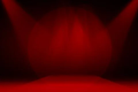 Stage background with spot lights shining on the floor,ready for show and concer Stock Photos