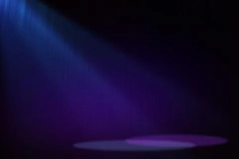 Stage background with spot lights shining on the floor,ready for show and concer Stock Photos