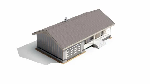 Stage of building process off modern wood frame construction house. 動画素材 111325272