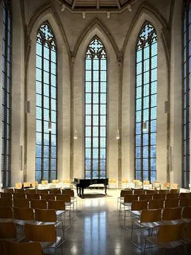 Stage for a classical concert Foto stock