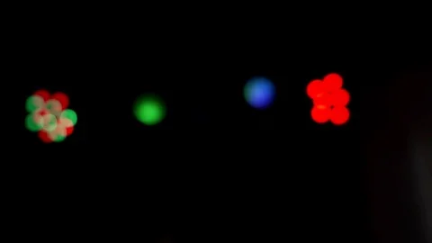 Stage club lights moving motion background. Club lights illuminate the stage Stock Footage 126638071