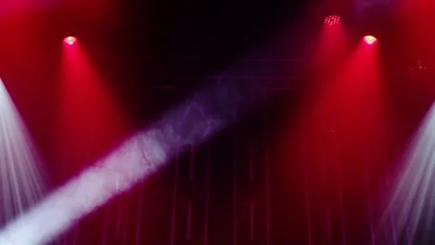 Stage colorful lights Stock Footage 80874671