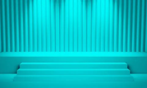 Stage on curtain background Stock Photos