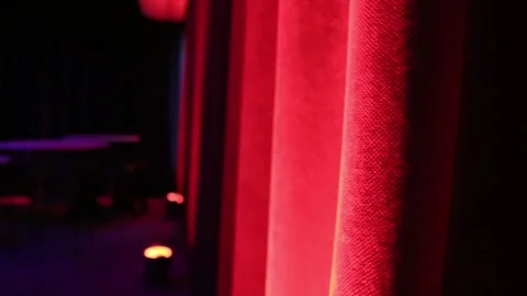 Stage Curtains Stock Footage 308751801