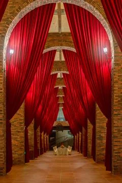 Stage with curtains Stock Photos