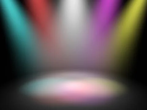 Stage disco lights 库存插图