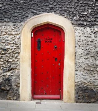 Stage door Foto stock