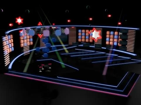 Stage Entertainment Tv Studio Set Design Illustration