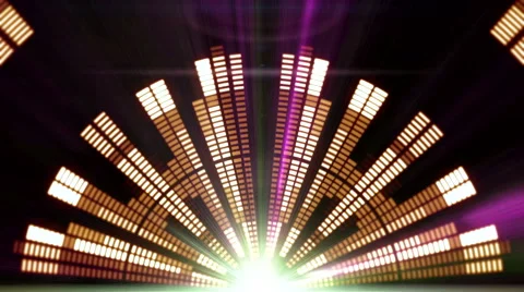 Stage Equalizer with Laser Rays 7 Stock Footage 40373882
