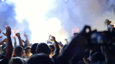 On the Stage is a Group of Musicians Stock Footage 66303561