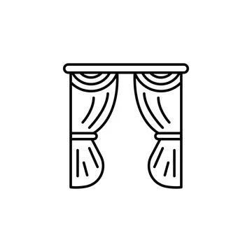 Stage icon. Element of lighting icon for mobile concept and web apps. Thin line Stock Illustration