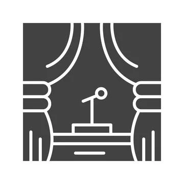 Stage Icon Image. Stock Illustration