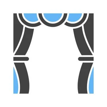 Stage icon vector image. Illustrazione stock