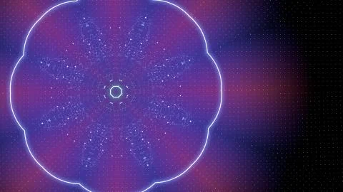 Stage led lights composition as a background for event or electro music trecks. Illustrazione stock