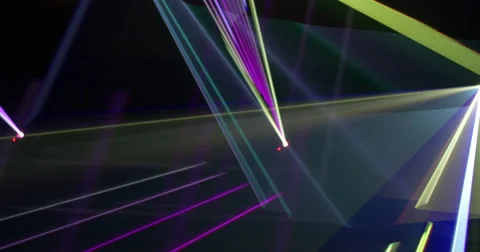 Stage lighs dynamic laser Vídeo Stock 62320948