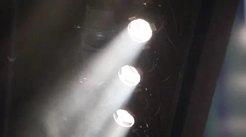 Stage light and smoke with focus racked Stock Footage 52440380