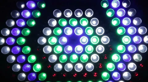 Stage light bulbs Stock Footage 27657438