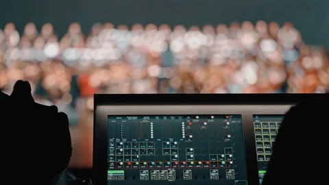 Stage light control Video stock 272213491