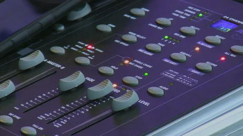Stage light control panel 스톡 동영상 33982393