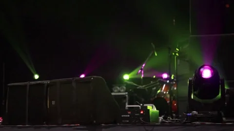 The stage light. Dynamic light in the scene.  Beautiful background 動画素材 73669805