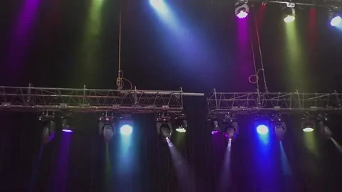 Stage light on the frame1 Stock Footage 159194819