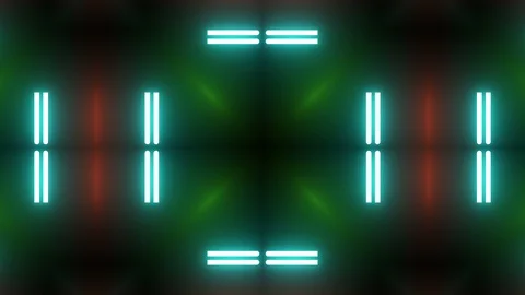 Stage Light neon Led Lighting Types Stock Footage 122200623