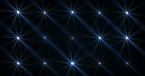 Stage Light Optical Flares Event Club Visual Stock Footage 61835912