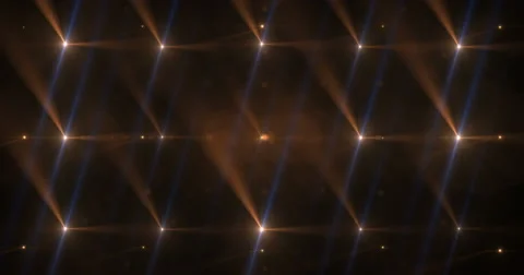 Stage Light Optical Flares Event Club Visual Stock Footage 61835968