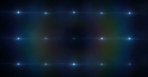 Stage Light Optical Flares Event Club Visual Stock Footage 61836095