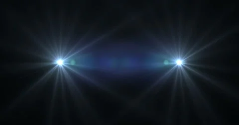 Stage Light Optical Flares Event Club Visual Stock Footage 61836378