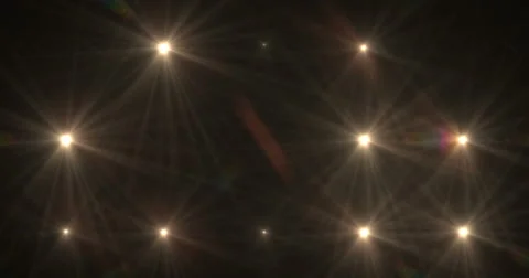 Stage Light Optical Flares Event Club Visual Stock Footage 61836727