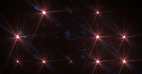 Stage Light Optical Flares Event Club Visual Stock Footage 61836747