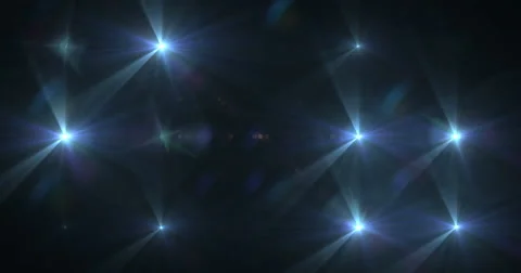 Stage Light Optical Flares Event Club Visual Stock Footage 61836794