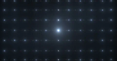 Stage Light Optical Flares Event Club Visual 4K Blue Stock Footage 61966404