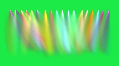 Stage Light Party Disco Lighting Animation Green Screen Video stock 303112362