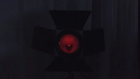 Stage Light turning on and off Stock Footage 75474801