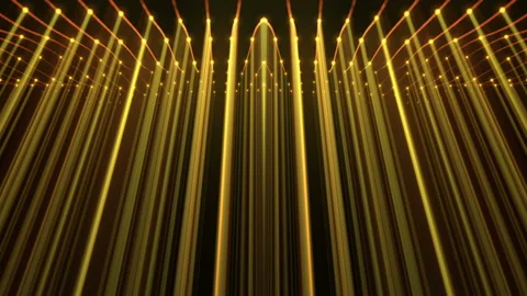 Stage lightened by swaying Sun rays wall... | Stock Video | Pond5