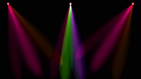 Stage lighting CG light animation motion graphics Stock Footage 196968713