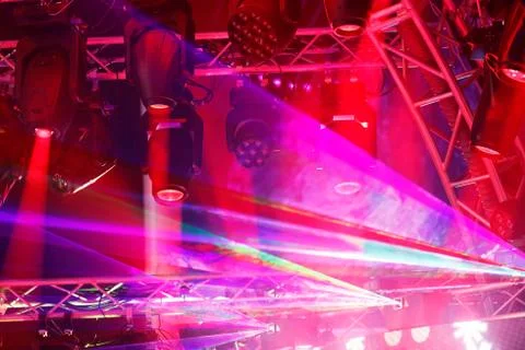 Stage lighting equipment Stock Photos