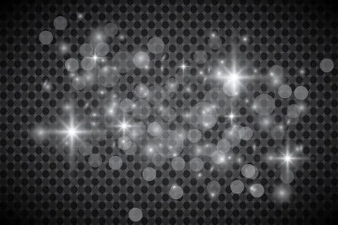 Stage lighting, transparent effects. Bright lighting with spotlights. Stock Illustration