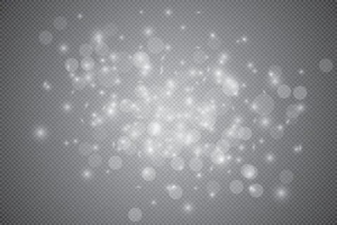 Stage lighting, transparent effects. Bright lighting with spotlights. Stock Illustration