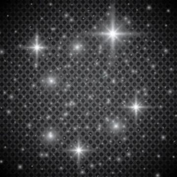 Stage lighting, transparent effects. Bright lighting with spotlights. Stock Illustration