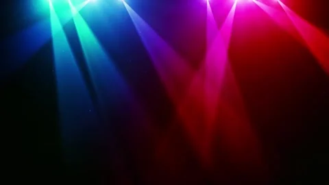 Stage Lights Animation With Dynamic Color Transitions And Light Beams Video stock 342902817