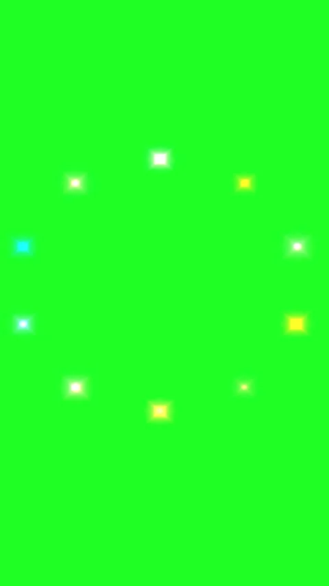 Stage Lights Circular Pattern on Green Screen Background With Yellow Spotli.. Stock Footage 346256629
