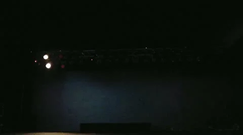 Stage Lights in Color Vídeo Stock 12614181