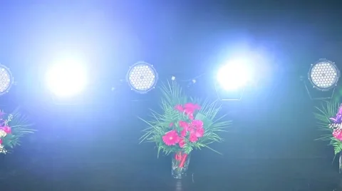 Stage lights flashing Video stock 52444234