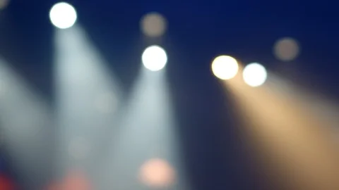 Stage lights focus pull ProRes Stock Footage 124314199